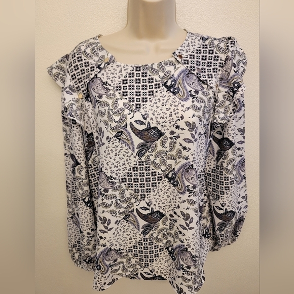Loft Outlet Ladies Long Sleeve Blouse - Picture 1 of 6